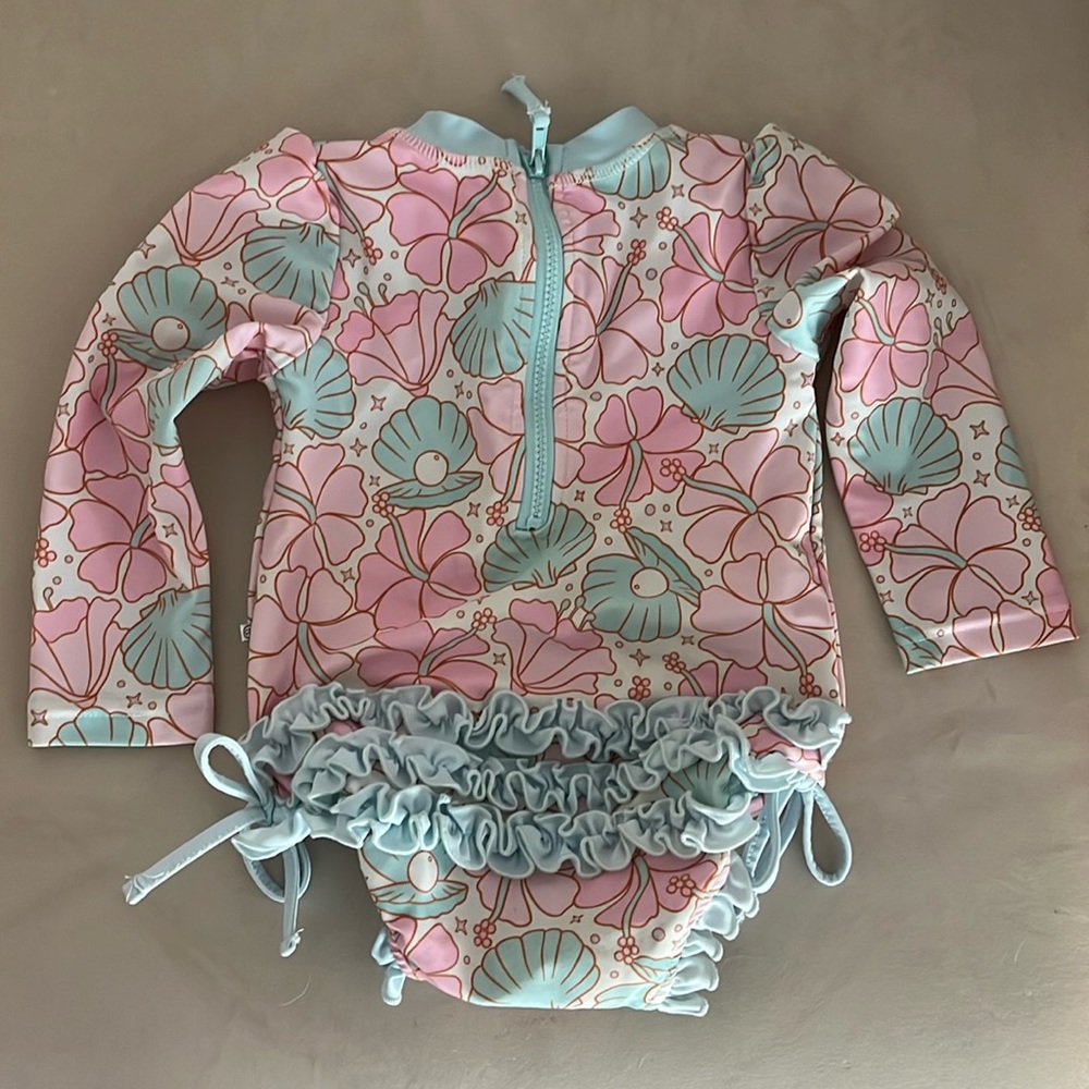Caden Lane Ruffle Butt one piece swim